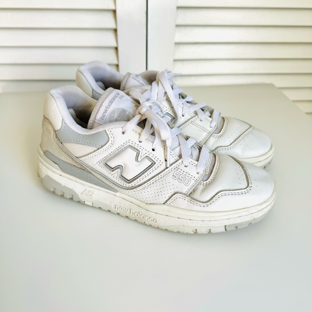 New Balance 550's White and Gray